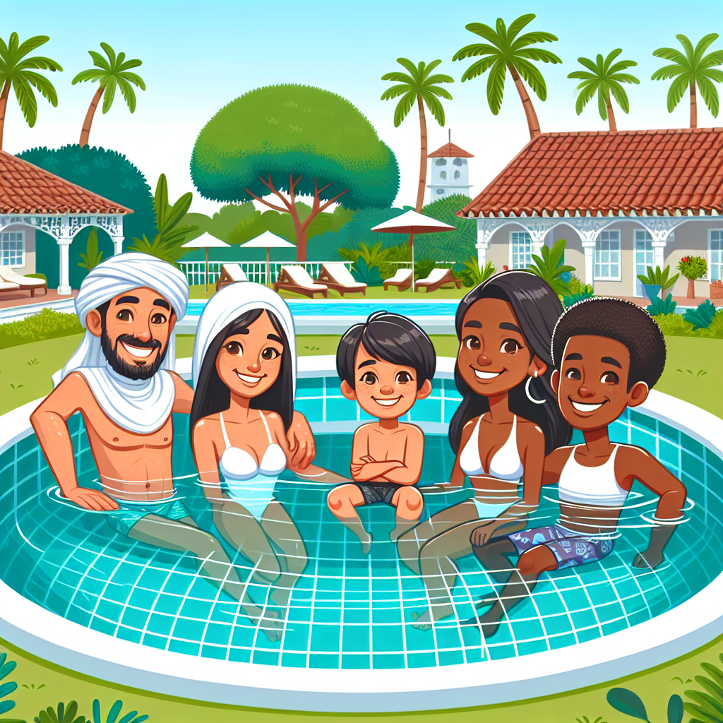 Piscina de fibra moderna em jardim, destacando suas vantagens e estética para um refúgio perfeito em 2025.